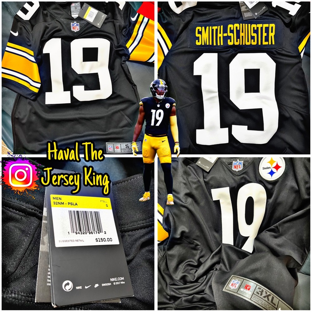 JuJu Smith-Schuster Pittsburgh Steelers Nike Team Vapor Limited Jersey - Black